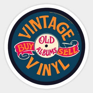 Vintage Vinyl, Old Album Sticker